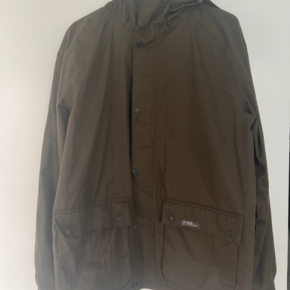 Barbour Shearling Lined Hooded Water Proof  Jacket